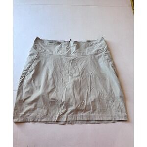 Royal Robbins Beige Skort Sz 12 96% Nylon 4% Spandex
